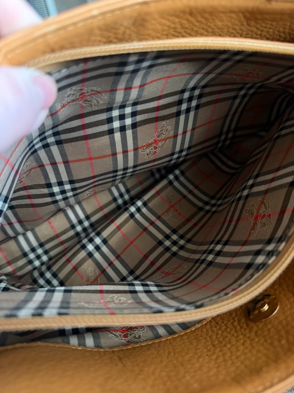 Burberry Tan Leather Tote - Picture 13 of 14